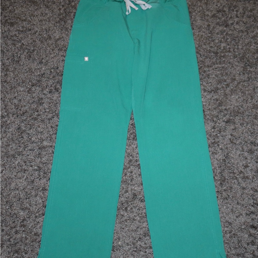 Figs Hunter Green Scrub Pants